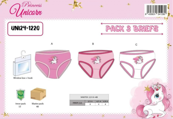 BRAGUITA INF. UNICORNIOS 3ud