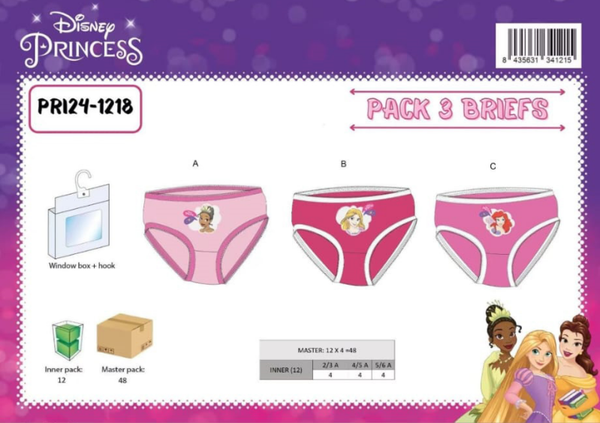 BRAGUITA INF. PRINCESAS 3ud