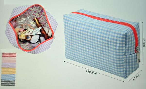 NECESER RECTANGULAR CUADRITOS 20x13cm