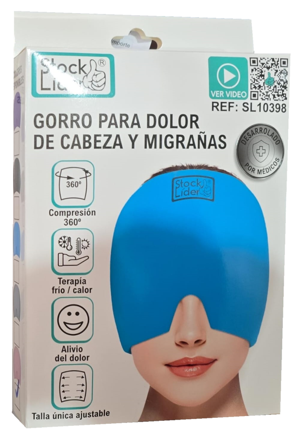 GORRO PARA DOLOR DE CABEZA Y MIGRAÑAS