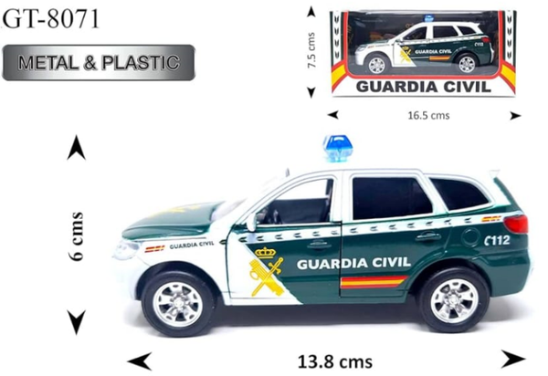 COCHE METAL ESCALA GUARDIA CIVIL