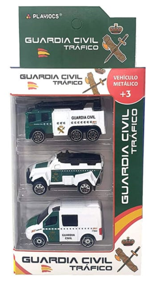 COCHES METAL GUARDIA CIVIL 3ud CAJA