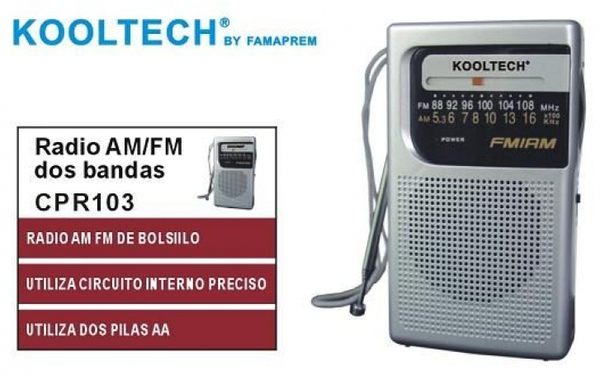 RADIO AM/FM KOOLTECH CPR103