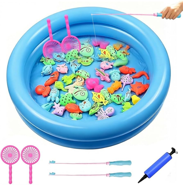 PISCINA HINCHABLE JGO. PESCA 50pz
