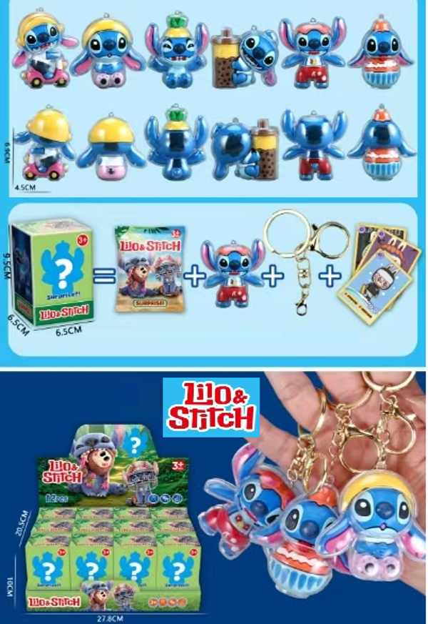 LLAVERO CAJA SORPRESA LILO & STITCH (12)