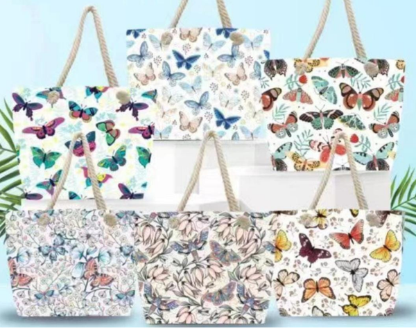 BOLSO PLAYA DECORADO 58x38cm