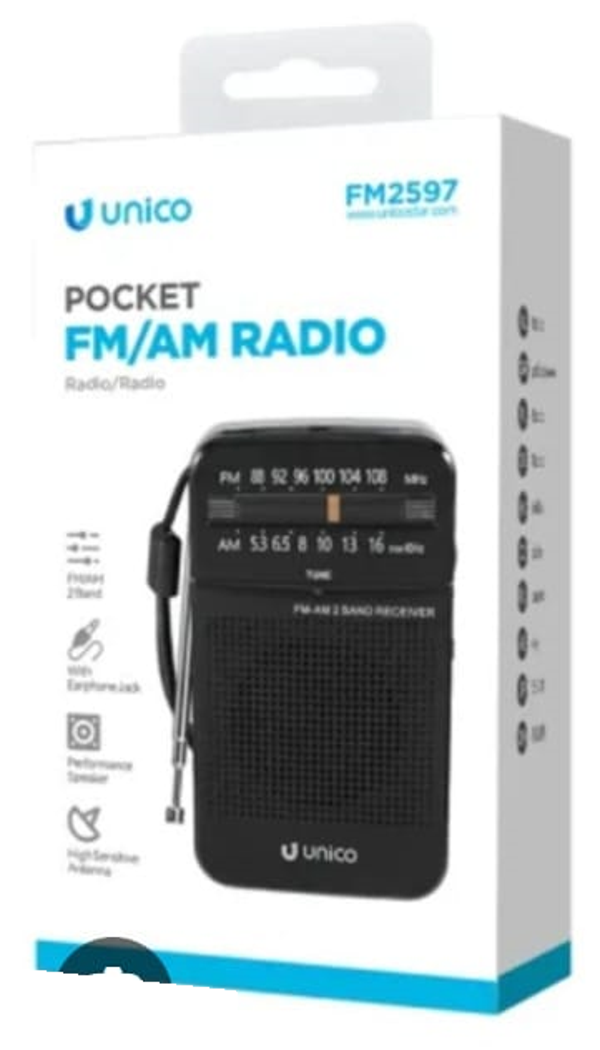 TRANSISTOR AM/FM UNICO FM2597