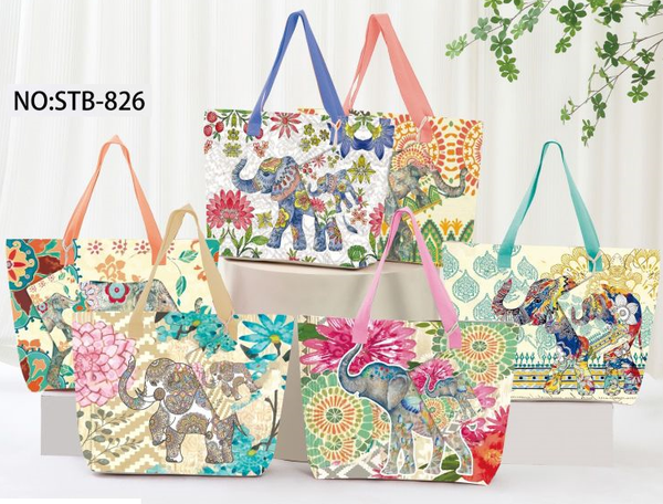 BOLSO PLAYA DECORADO 60x40cm