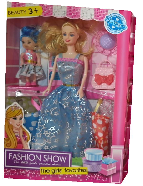 MUÑECA FASHION SHOW ACCESORIOS CAJA