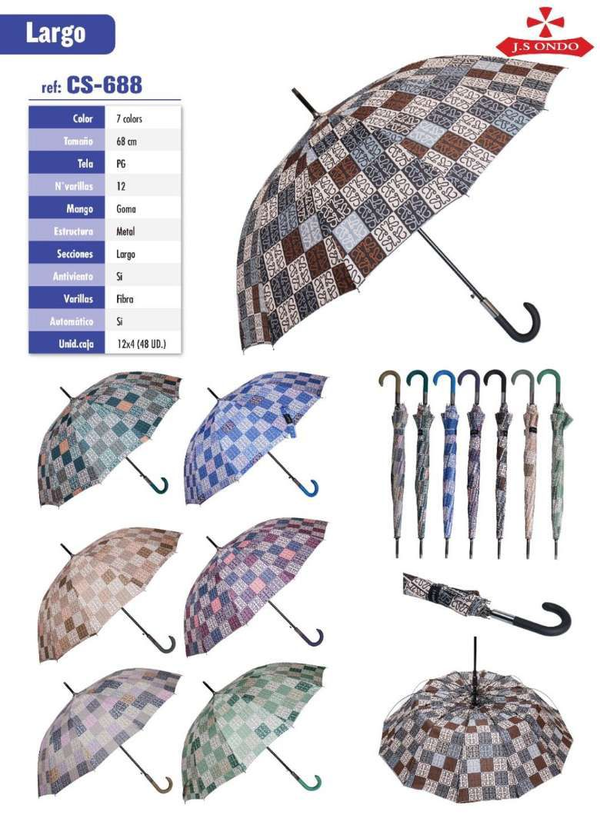 PARAGUAS SRA. 16VARILLAS ESTAMPADO