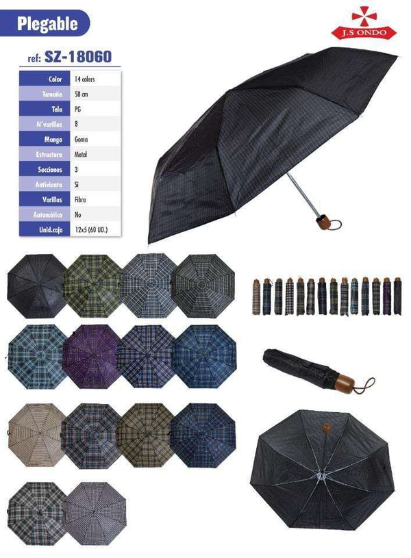 PARAGUAS UNISEX PLEGABLE DECORADO (12)
