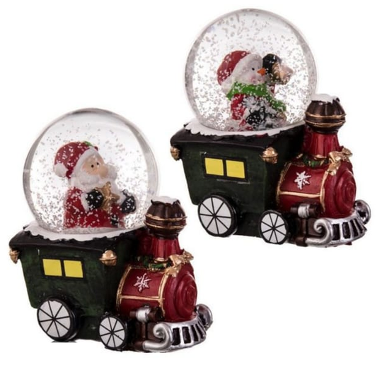BOLA NIEVE CRISTAL TREN NAVIDAD 7x5x8cm (12)
