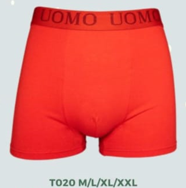 CALZONCILLO CRO. BOXER ALGODON ROJO (24)