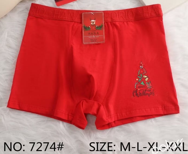 CALZONCILLO CRO. BOXER ALGODON ROJO (24)