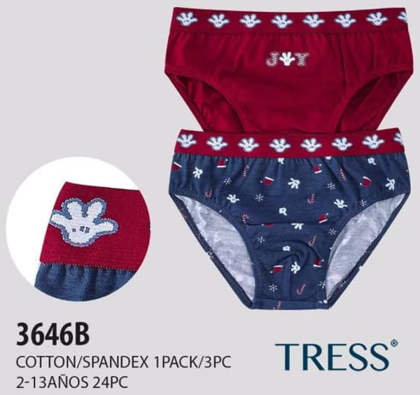 CALZONCILLO INF. SLIP ALGODON ROJO (24)