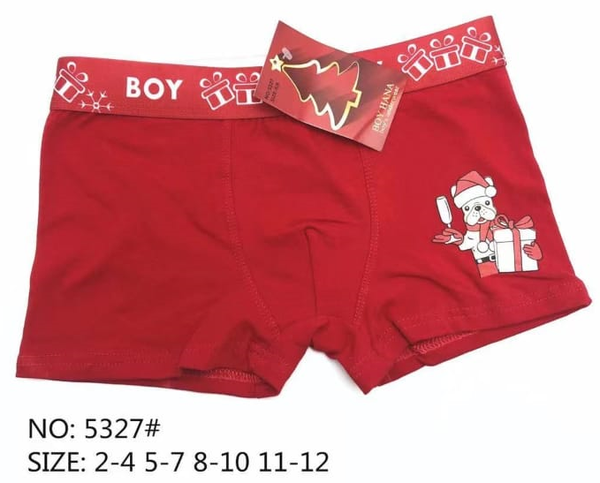 CALZONCILLO INF. BOXER ALGODON ROJO (24)