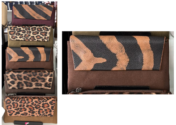 CARTERA SRA. ALARGADA ANIMAL PRINT 18x10cm