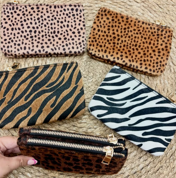 NECESER ANIMAL PRINT MATERIAL 2CREMALLERAS 23x16cm
