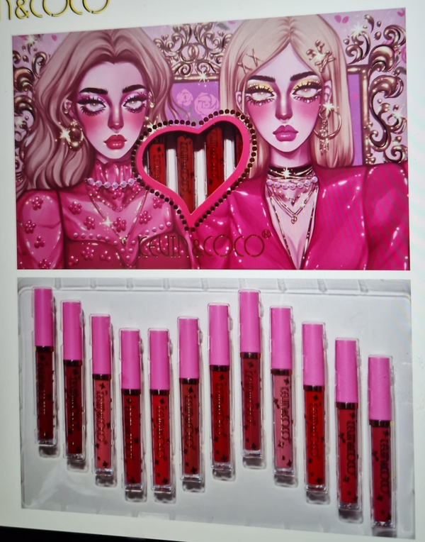 LIP GLOSS SET 12COLORES KEVIN & COCO