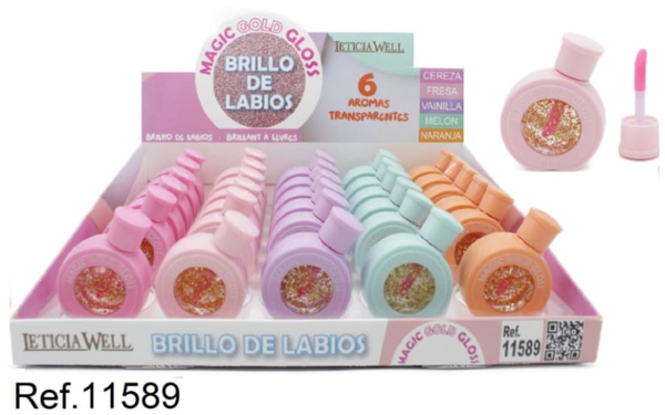 BRILLO LABIOS TRANSP. SABORES LETICIA WELL (30)