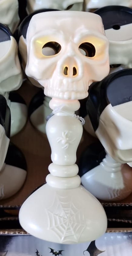 CANDELABRO LED CALAVERA HALLOWEEN (12)