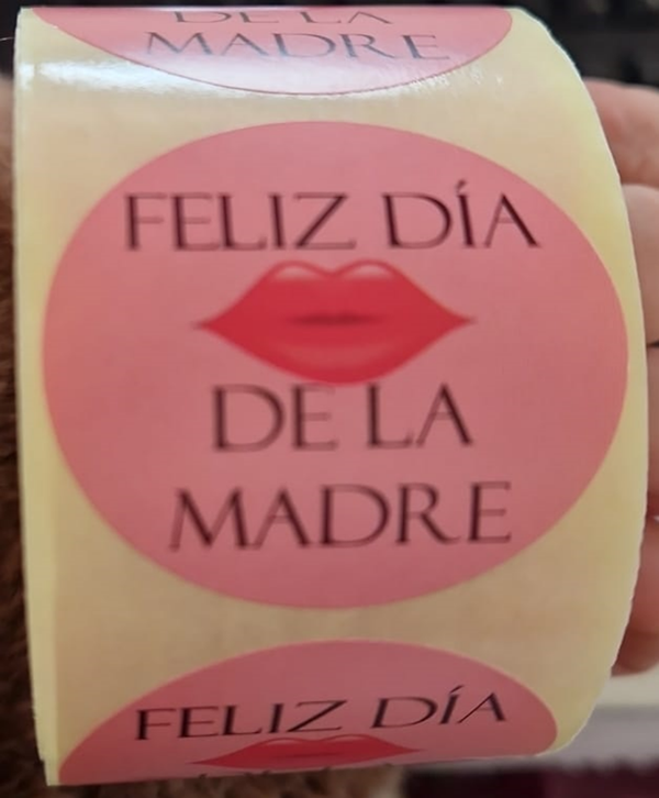 ETIQUETAS REGALO DIA DE LA MADRE 25ud