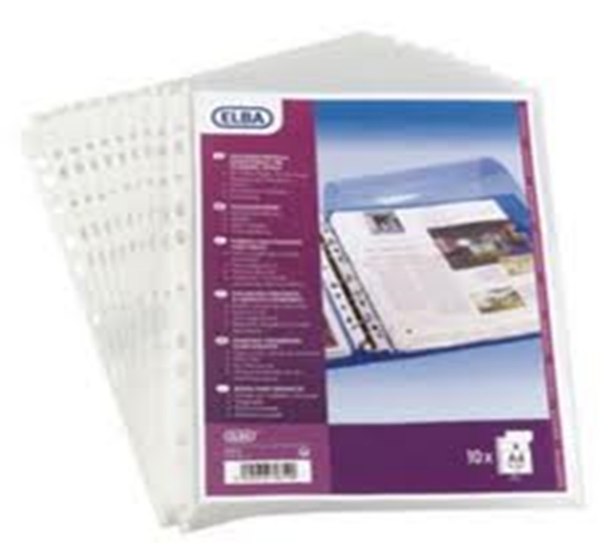 FUNDAS TRANSPARENTES A4 ELBA CAJA 100ud