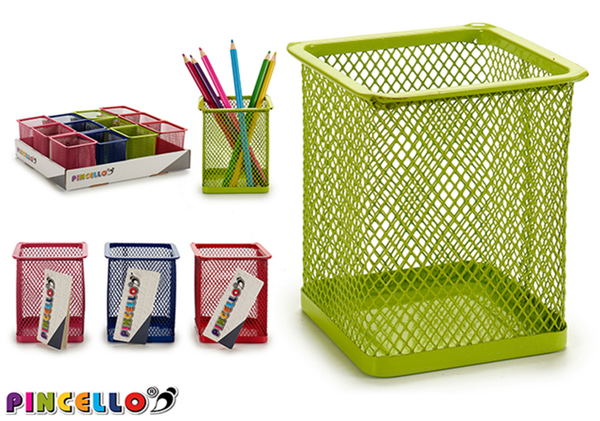 CUBILETE METAL COLORES CUADRADO/REDONDO