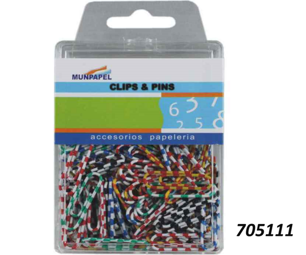 CLIPS MULTICOLOR 28mm 100ud CAJA (12)