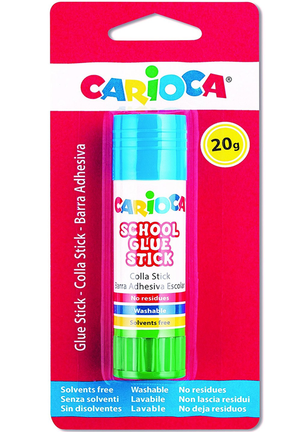 PEGAMENTO BARRA 20gr CARIOCA BLISTER (12)