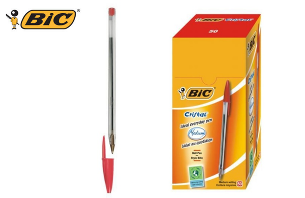 BOLIGRAFO BIC CRISTAL ROJO 50ud