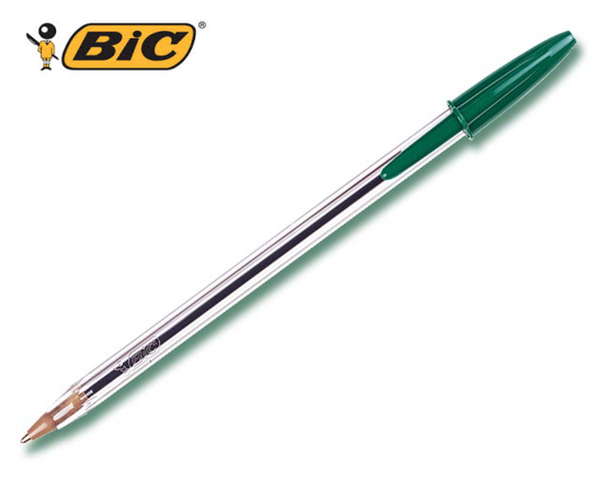BOLIGRAFO BIC CRISTAL VERDE 50ud