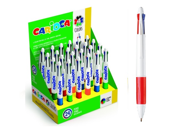 BOLIGRAFO CARIOCA 4COLORES (24)