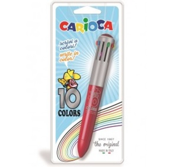 BOLIGRAFO CARIOCA 10COLORES CLASSIC