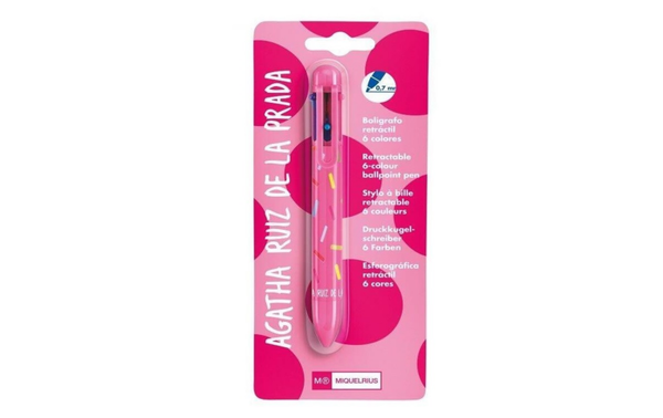 BOLIGRAFO 6COLORES AGATHA PRADA