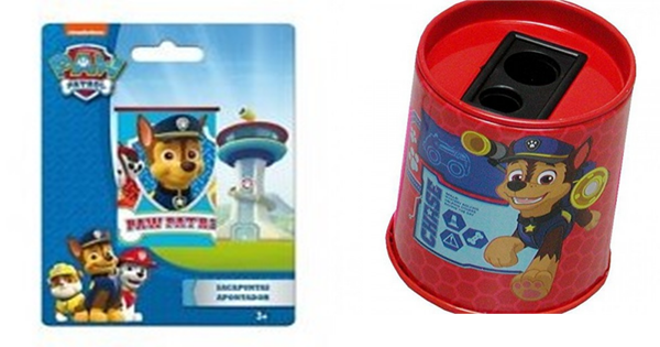 SACAPUNTAS CON DEPOSITO PAW PATROL