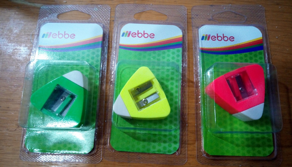 SACAPUNTAS DOBLE DEPOSITO+GOMA