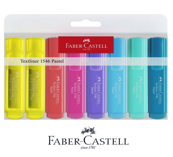 ROT. FLUOR. FABER CASTELL 8ud PASTEL