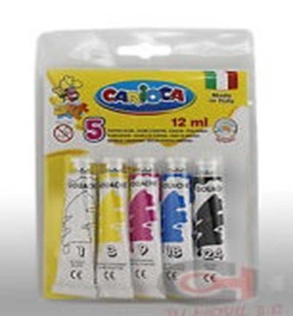 TEMPERAS CARIOCA 12ml TUBO 5ud