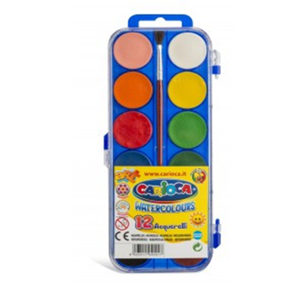 ACUARELAS 12COLORES CARIOCA+PINCEL (12)