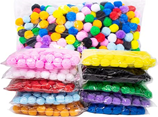 POMPONES COLORES MANUALIDADES
