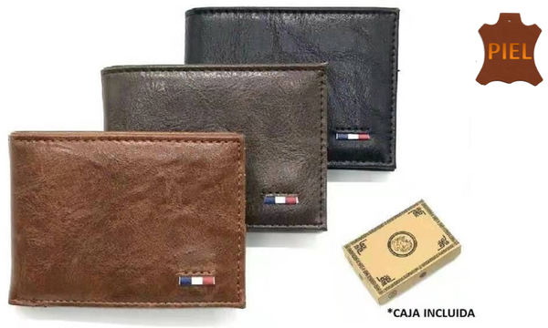 CARTERA CRO. PIEL MONEDERO INTERIOR 11x8cm