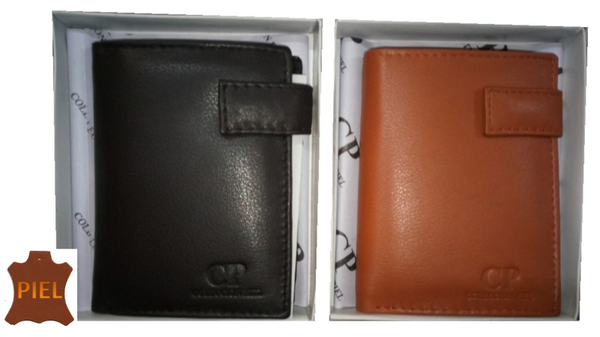 CARTERA CRO. PIEL MONEDERO INTERIOR 11x8cm