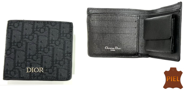 CARTERA CRO. PIEL MARCAS 11x9cm