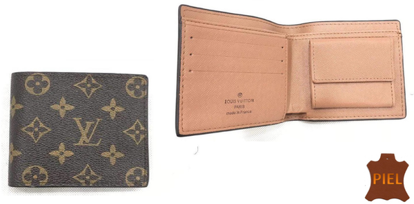 CARTERA CRO. PIEL MARCAS 11x9cm
