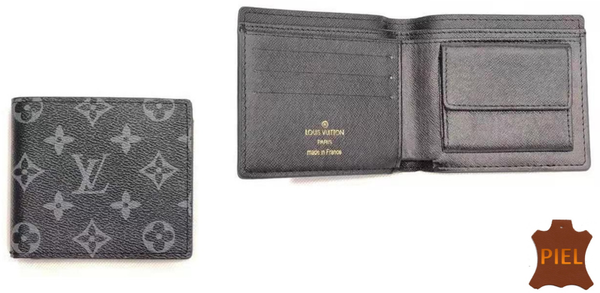 CARTERA CRO. PIEL MARCAS 11x9cm