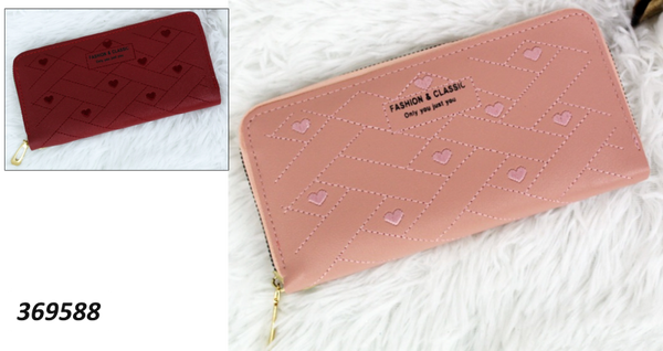 CARTERA SRA. LARGA FASHION CORAZONES 19x10cm