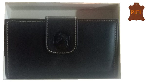 CARTERA SRA. MONEDERO PIEL CABALLO 19x12cm