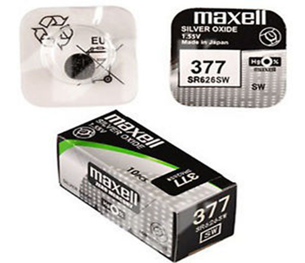 PILAS DE BOTON MAXELL 377 (10)