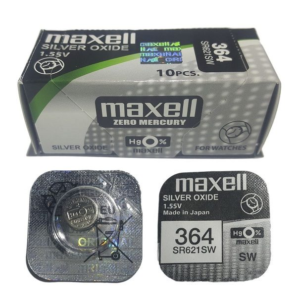PILAS DE BOTON MAXELL 364 (10)